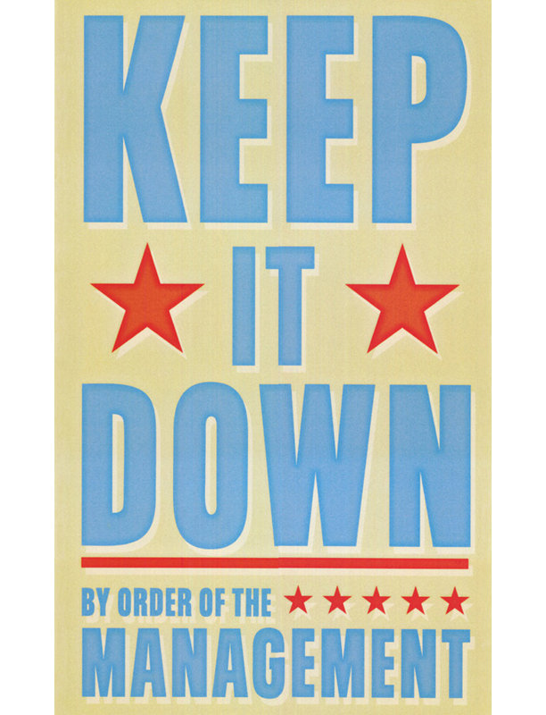 Keep It Down MCG-G2004SF, H 18 po x l 11 po