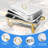 Prep & Savour 4pk 8QT-9QT Rectangular Semi-Gold-Plated Stainless Steel Chafing Dish