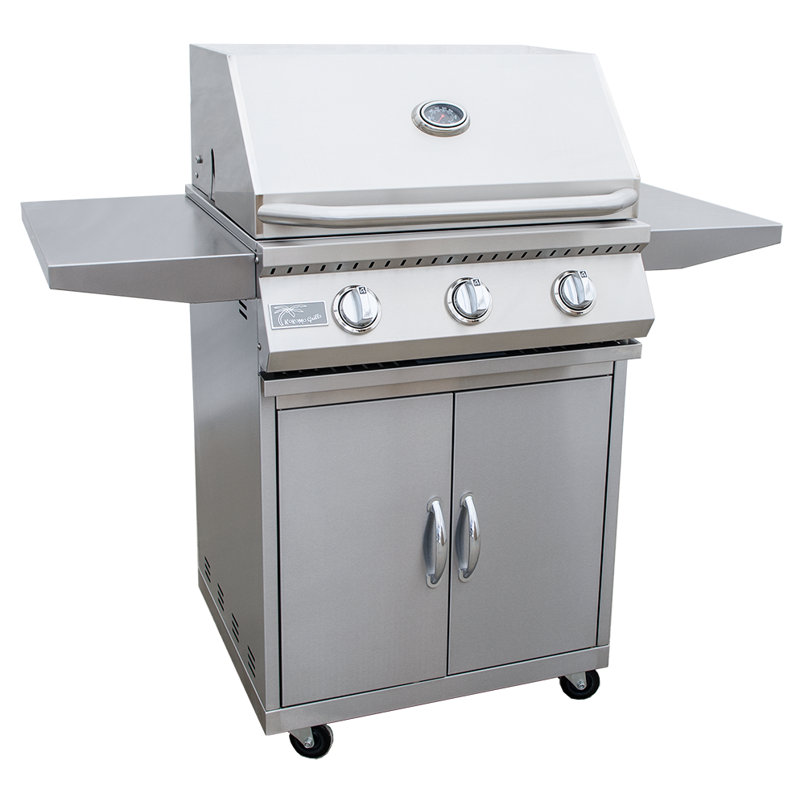 Kokomo Grills 276'' W x 48'' D Stainless Steel Grill Cart Or Table