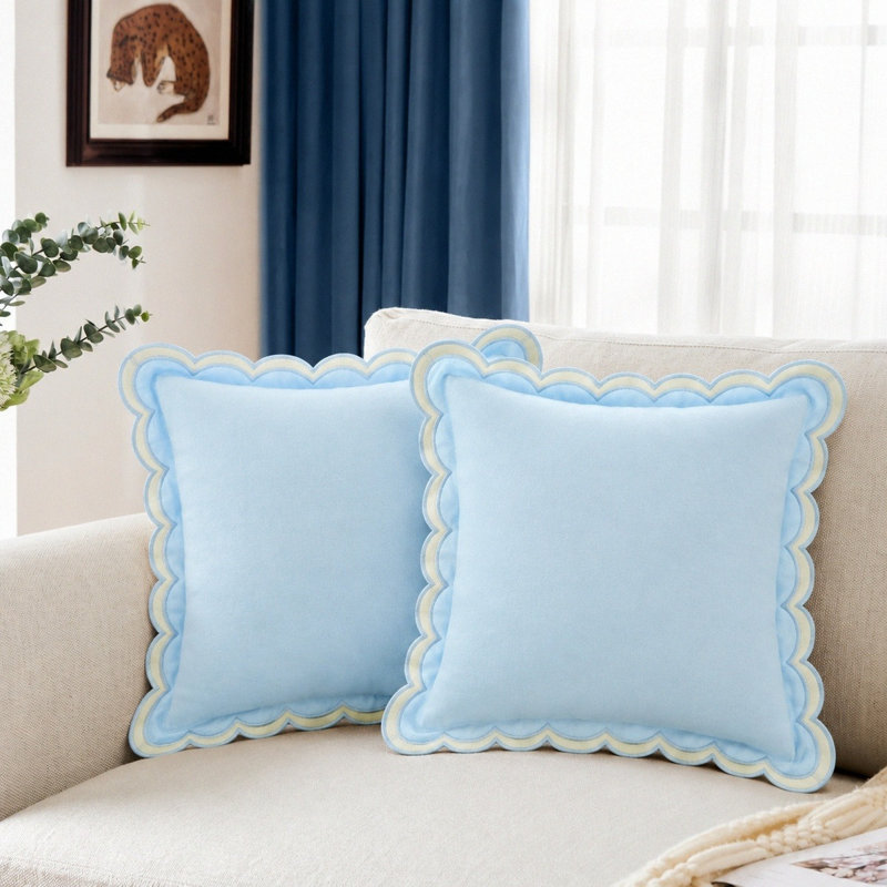 Housses de coussin 18 x 18 pouces, Bleu