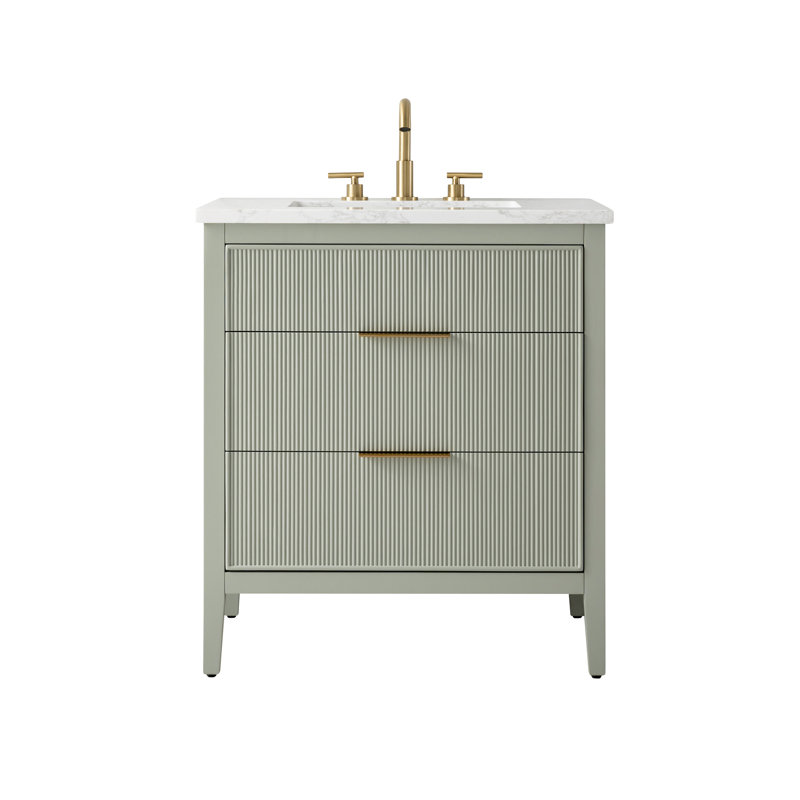 Emma 30" W Single Vanity, Light Sage