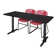 Neyland Cain T-Base Training Seminar Table & 2 Zeng Stack Chairs