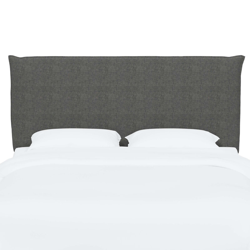 Halcyon Upholstered Headboard, Queen, Zuma Charcoal Textured Linen