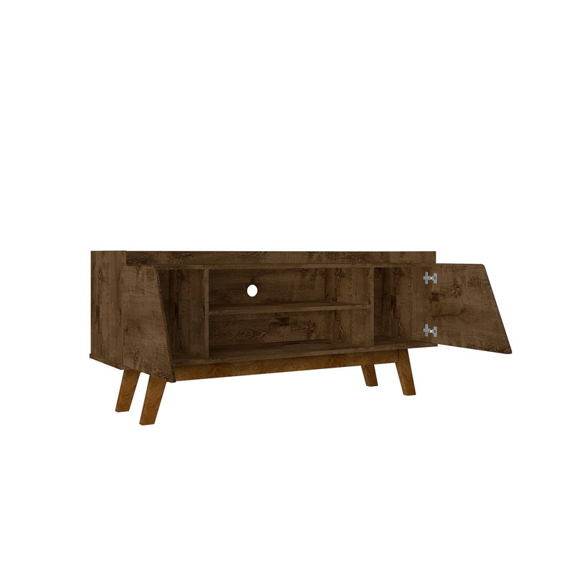 Marcus 53.14'' W One-Piece Storage Credenza, Rustic Brown