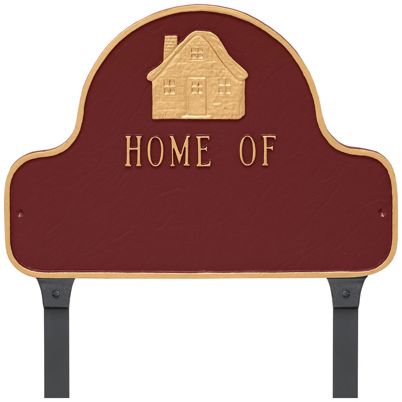 Panneau Home of Arch, Oui, Noir / Cuivre