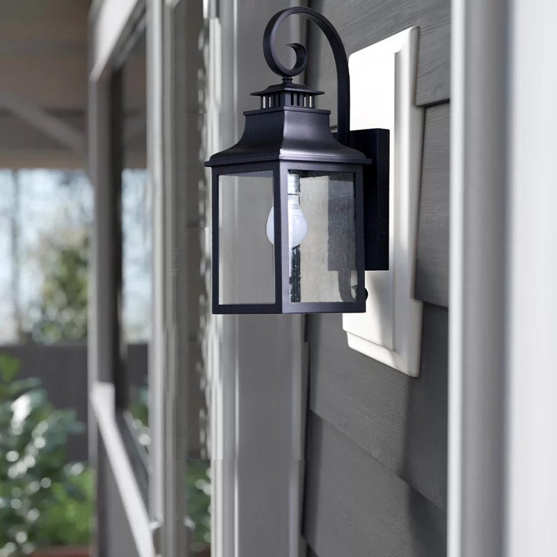 Lampe murale d'extérieur 1 lumière Morgan au fini noir