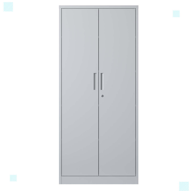 Faroug Tall Cabinets for Garage Storage Systems Lockable File Cabinet for Home Office, White