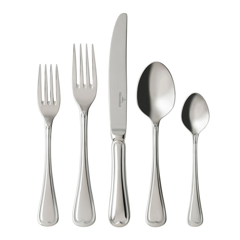 French Garden 5 Piece Stainless Steel Flatware Set, Service for 1
