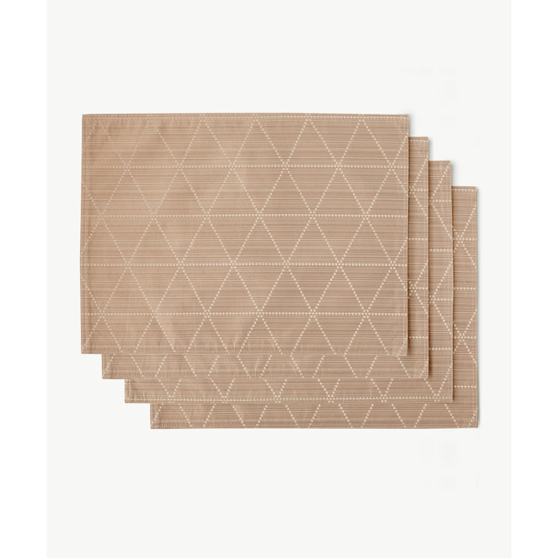 Polyester Rectangle Placemat, Tan