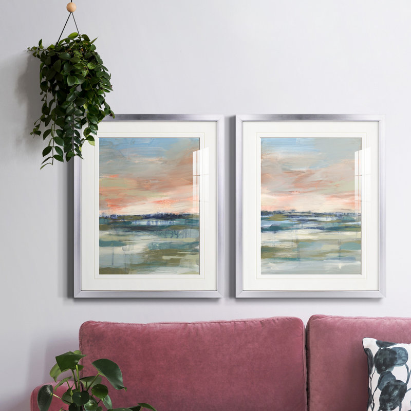 «Vast Marsh I», reproduction encadrée de qualité supérieure - prête à être accrochée