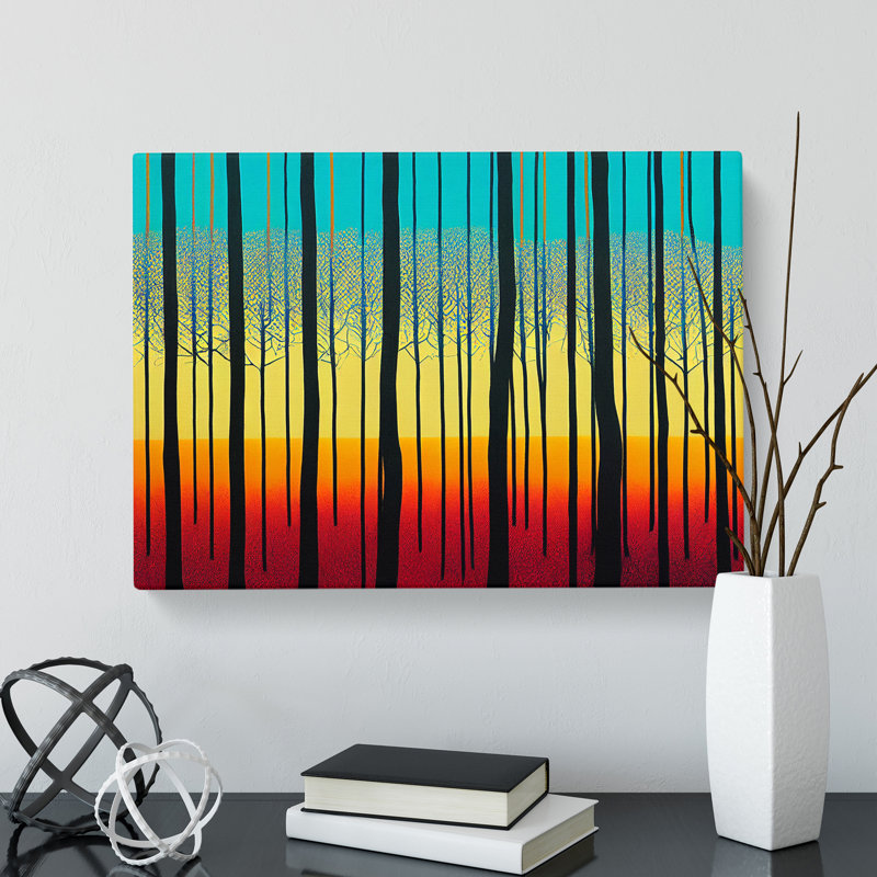 Summer Forest Abstract Vol.1 - Wrapped Canvas, 40cm H x 60cm W x 3cm D
