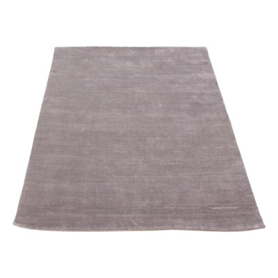 Tapis unique en laine noué à la main gris nouvel âge 5 pi 3 po x 8 pi Kashkuli Gabbeh