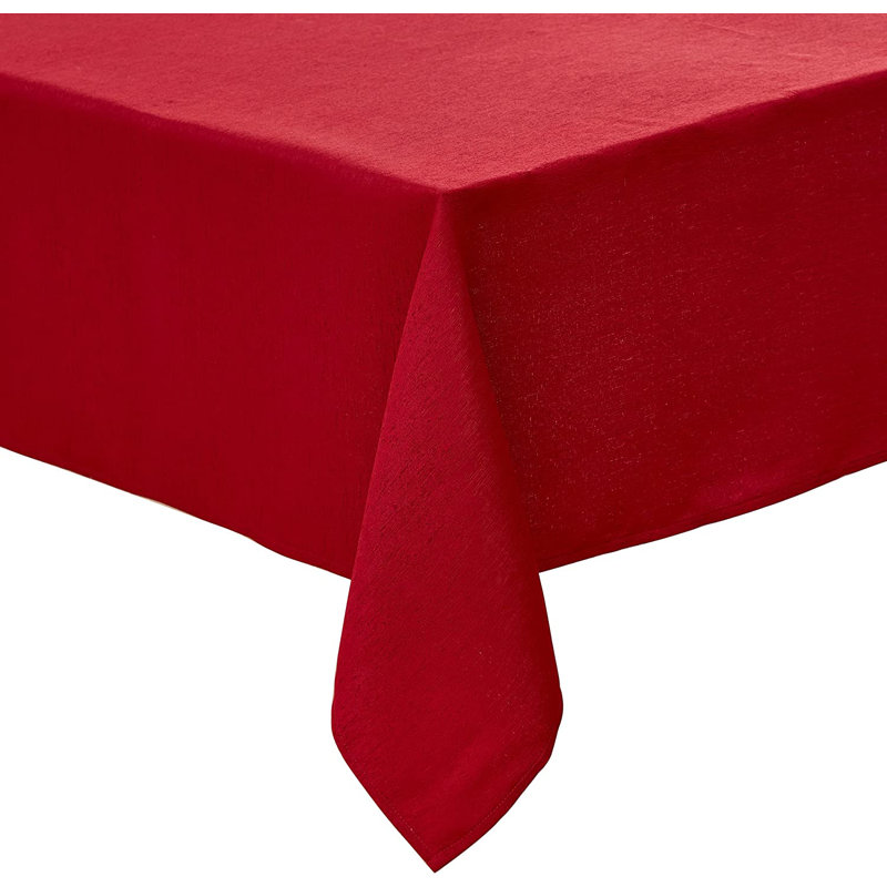 Nappe en polytétrafluoroéthylène Addison résistant à l'eau et aux taches, brun clair 60 po x 84 po, Bourgogne