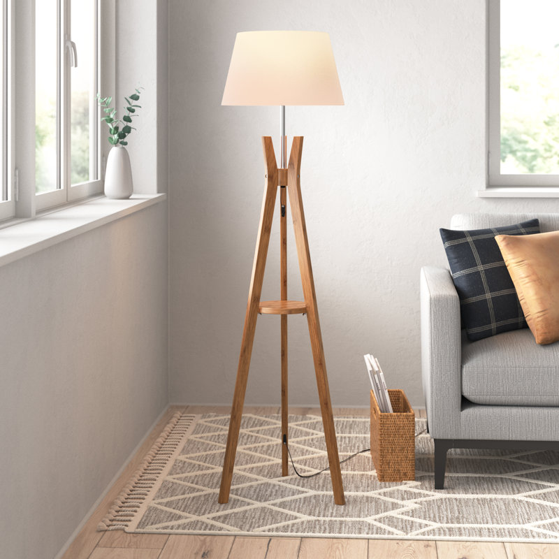 Southwick 156cm Tripod Floor Lamp, White