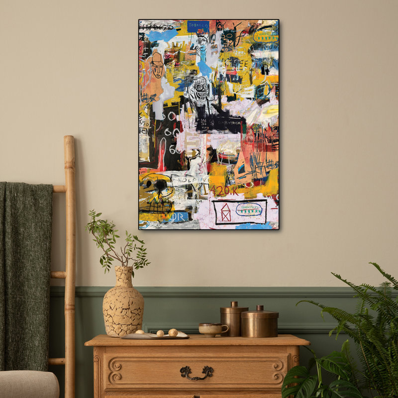 Reproduction d'art sur toile en métal Steemplix - Jean-Michel World par PinkPankPunk