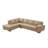 124" Wide Leather Match Sofa & Chaise-32041410-112014222