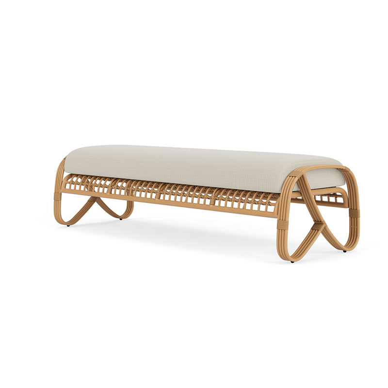Riviera Outdoor Bench, Beach Natural
