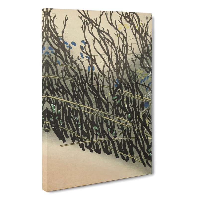 Hedge by Kamisaka Sekka - Wrapped Canvas Painting, 60cm H x 40cm W x 3cm D