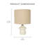 Lampe de jour en terre cuite avec abat-jour - Lampe décorative veilleuse pour la chambre à coucher, la maison et l'éclairage