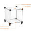 Alvi 304.8cm H Plastic Cube Bookcase-9016931-9016930