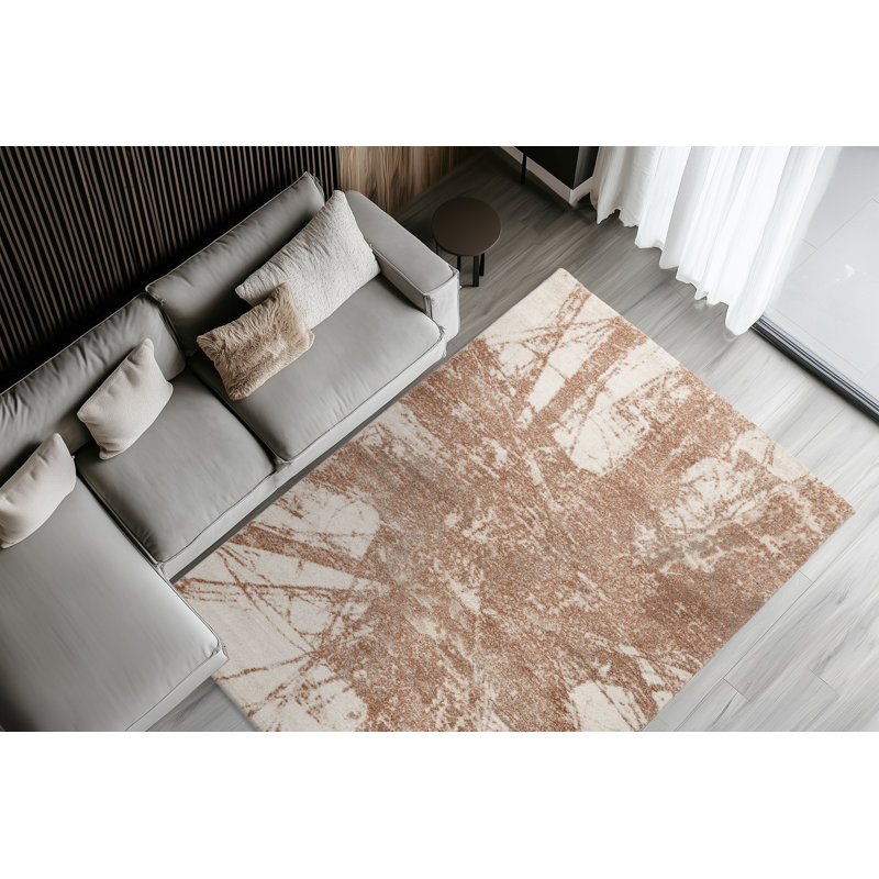 Bertell Abstract Area Rug, Rectangle 80 x 150cm
