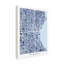 « milwaukee wisconsin city map blue », impression sur toile tendue-1883998719