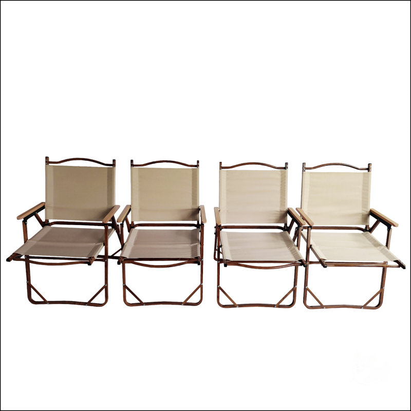 Chaise pliante et portative confortable avec structure en aluminium avec accoudoirs