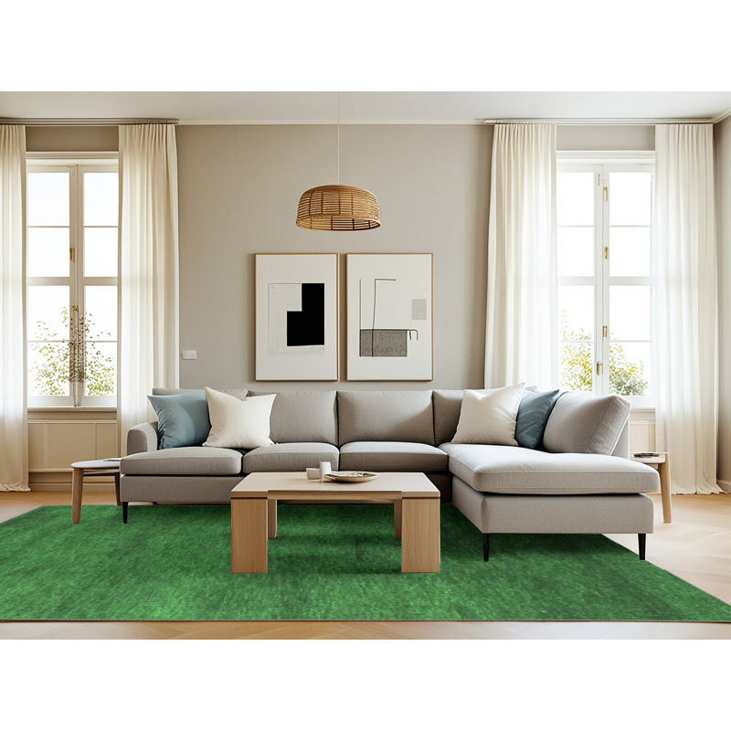 Washable Abstract Indoor Rug, Rectangle 8' x 12'
