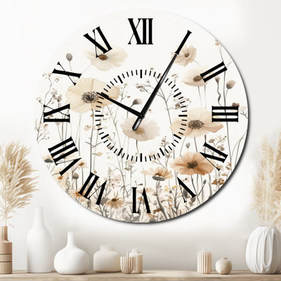 Moncrief I - Horloge murale surdimensionnée en métal Farmhouse