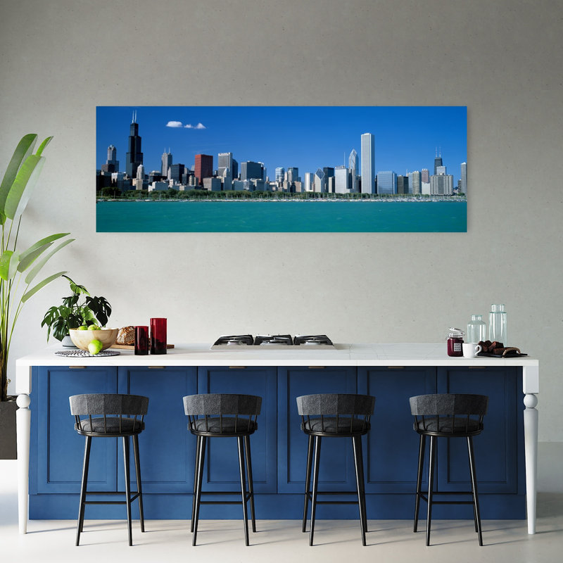 Skyline Chicago IL USA by New Moon - Wrapped Canvas Panoramic Print, 50.8 cm H x 152.4 cm W