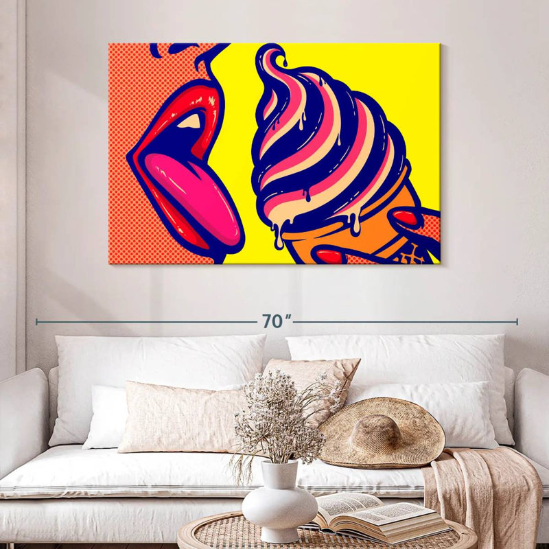 Yarlin Comic Ice Cream, 32" H x 48" W