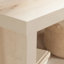 Table de chevet, finition brune