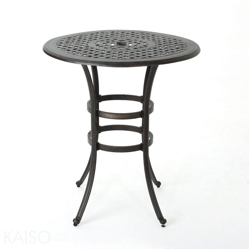 Table de bar en fonte d'aluminium