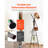 Coat Rack Freestanding Coats Rack Stand With 2 Shelves & 6 Hooks