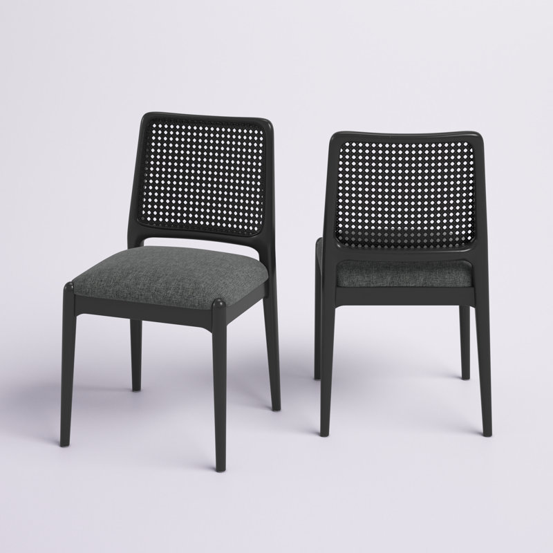 Chaise d'appoint Dinwiddie, Noir, Gris