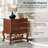 Evars 24” W Traditional 3-Drawer End Table With Hidden Drawer and Charging Station-106892210