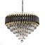 Luminaire luxueux en cristal doré et noir-2012719633