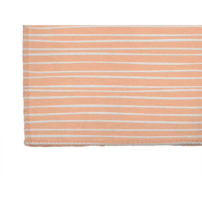 Spinal Column Peach Indoor Doormat, L 60 po x L 84 po, Pêche