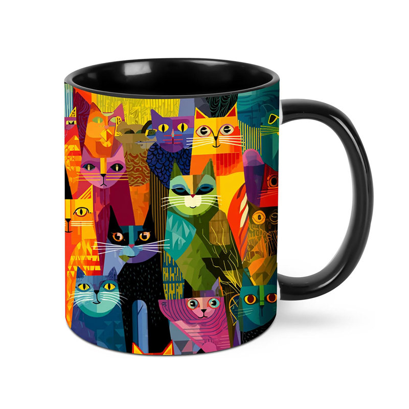 Cat Coffee Mug for Women Ceramic Tea Cup Novelty Mugs 11 Oz for Office Home Kitchen