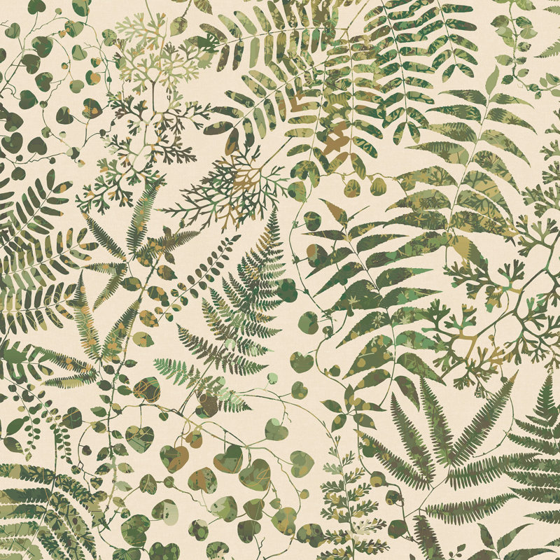 Clarissa Hulse Cloud Forest Neptune Wallpaper, Green/Cream