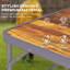 Wilmore Rectangular Wood Metal Folding Outdoor Camping Table , 60cm cm W 90cm cm D
