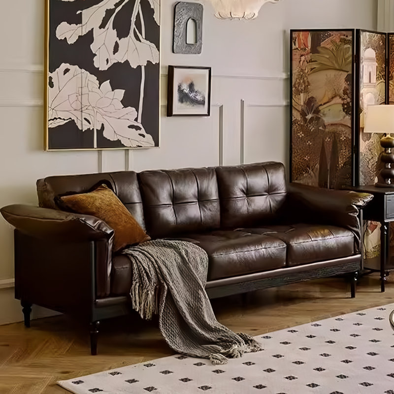 Nouveau canapé en bois massif Mid-Century