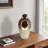 Glass Copper Ombre Novelty Temple Vase With Resin Topper-1519334930