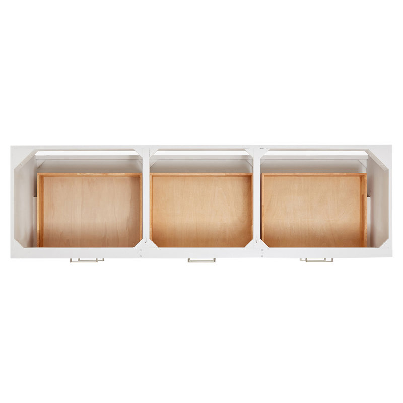 Macmullin 72.25'' W Double Vanity, White, 60"