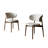 Eonyvian 19" Upholstered Dining Chair Side Chair Curved Back-938345301