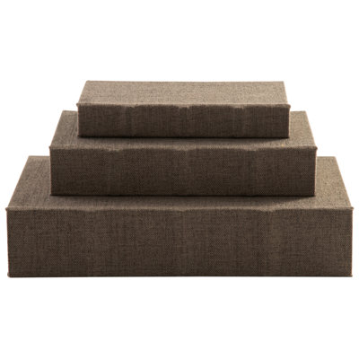 Kepir 3 Piece Fabric Book Box Set