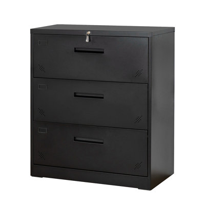 Latiffany 35.46'' Wide 3 -Drawer Steel File Cabinet