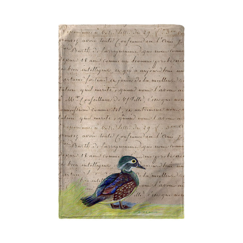 Serviette de thé pour canard de bois féminin