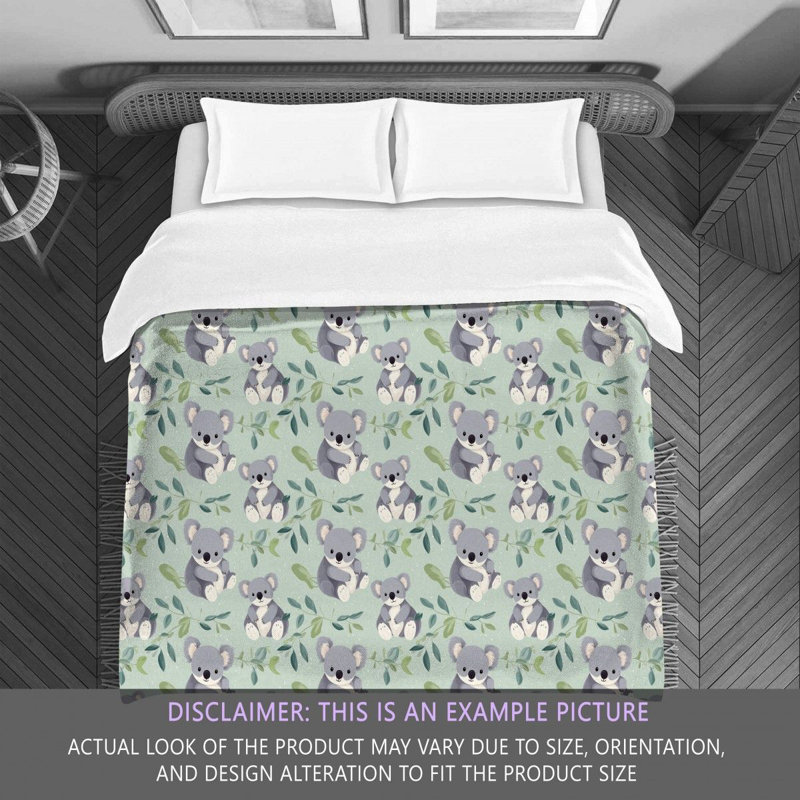 Koala Eucalyptus LeavesAlexendra Bedding, Twin Comforter