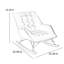 Chaise berçante luxueuse en bois massif clair-106686686
